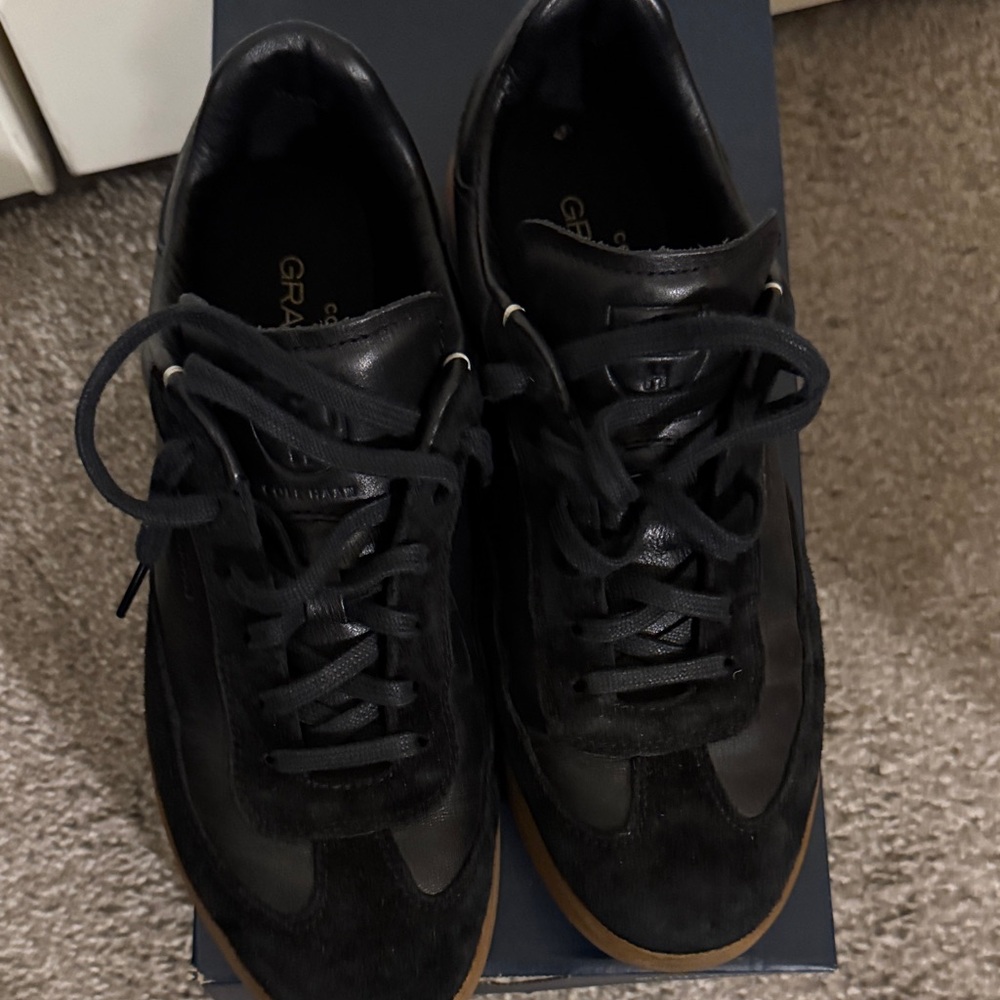 Cole hann Black Leather Men's Shoes